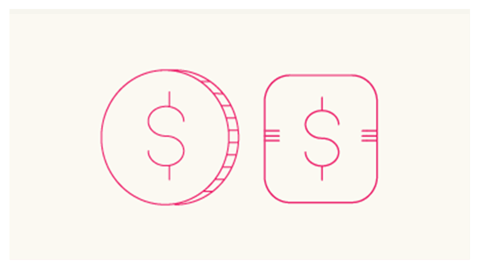 Cryptocurrency and bitcoin icon