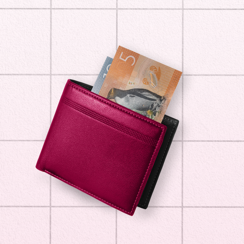 Image of a wallet with cash inside
