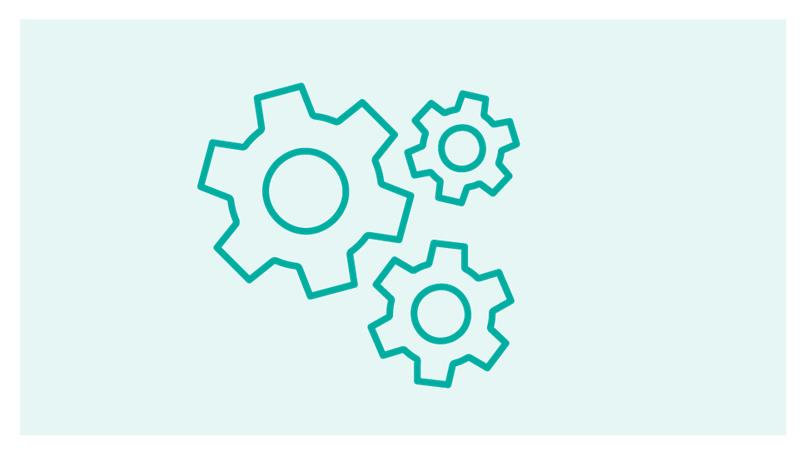 Illustration of 3 cog wheels