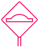 Icon showing a speed hump