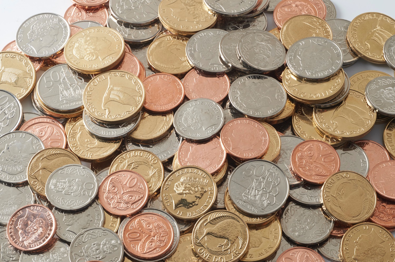 Pile of coins
