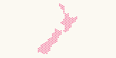 Map of New Zealand