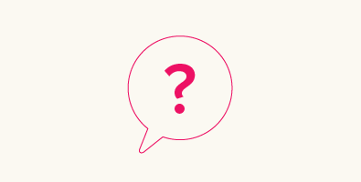 Speech bubble with question mark