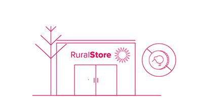 A building with a sign that reads "Rural Store"