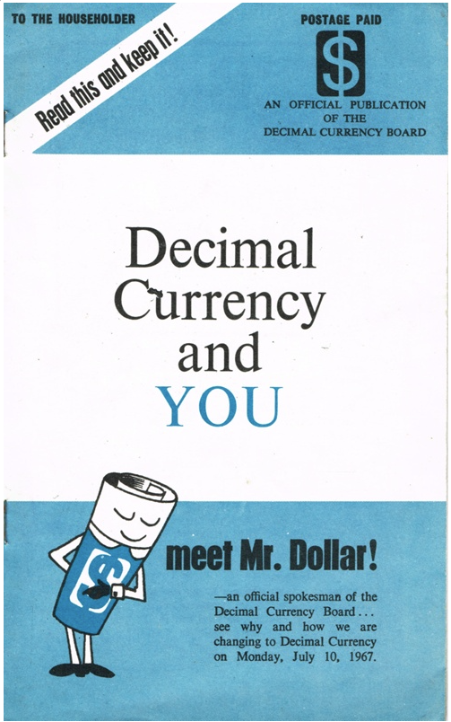 Decimal currency and YOU: Meet Mr Dollar! Decimal Currency board, 1967