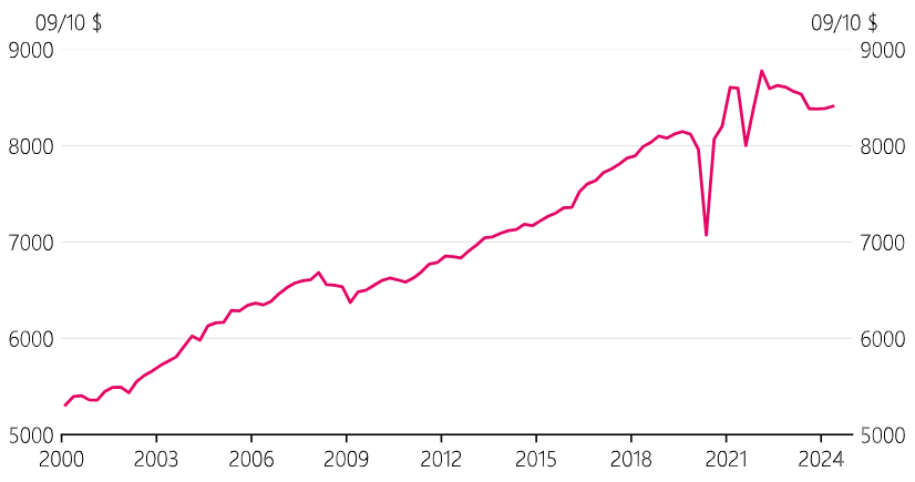 Figure 1.3: Household consumption per person